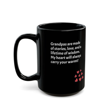 Ceramic Coffee Mug in English Grandfather Quote (11oz,15oz)