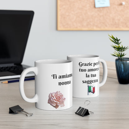 Coffee Mug for Granmother in italian (11oz, 15oz)