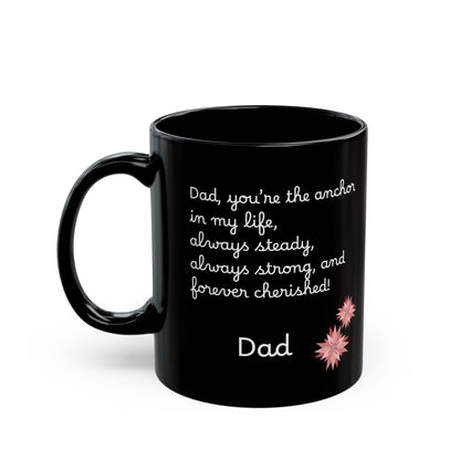 Ceramic Coffee Black Mug English Father (11oz, 15oz)