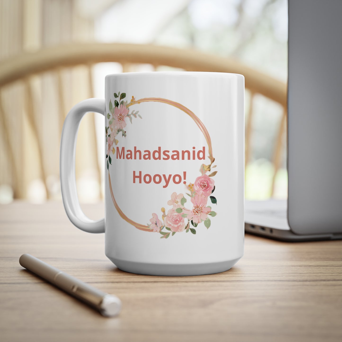 Ceramic Coffee Cups in Somali for mother, (11oz, 15oz)