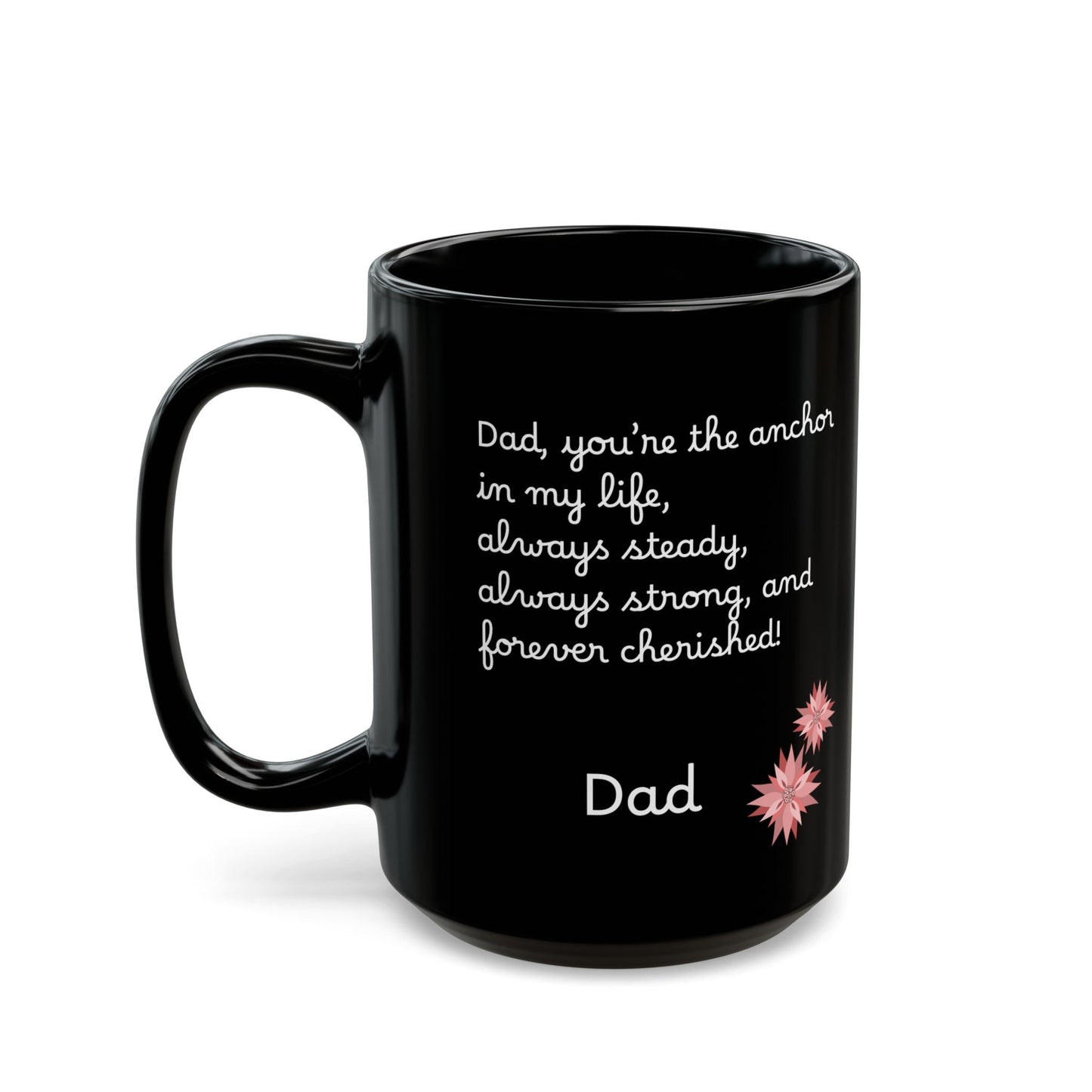 Ceramic Coffee Black Mug English Father (11oz, 15oz)