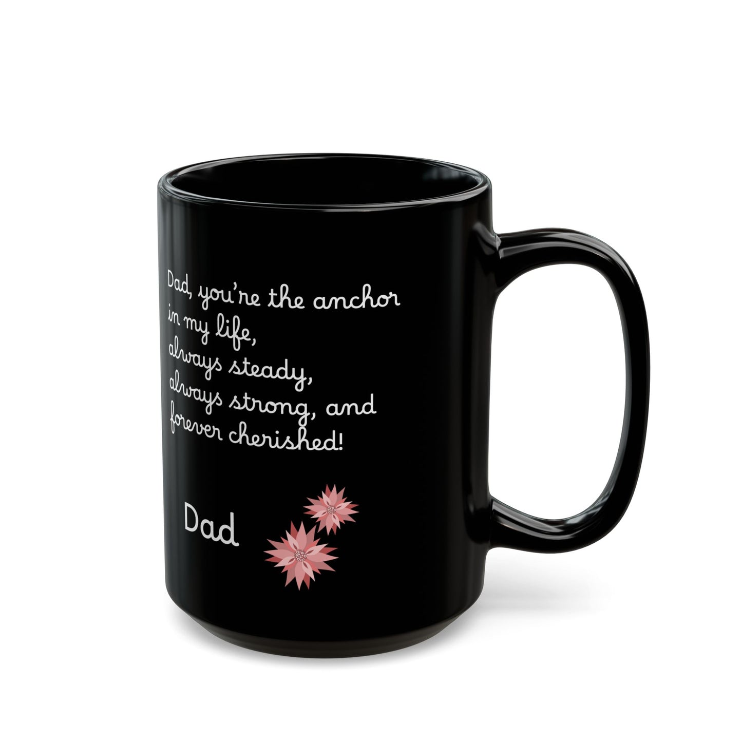 Ceramic Coffee Black Mug English Father (11oz, 15oz)