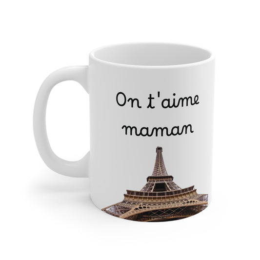 Ceramic Coffee Cups - Mother's Love in France (11oz, 15oz)