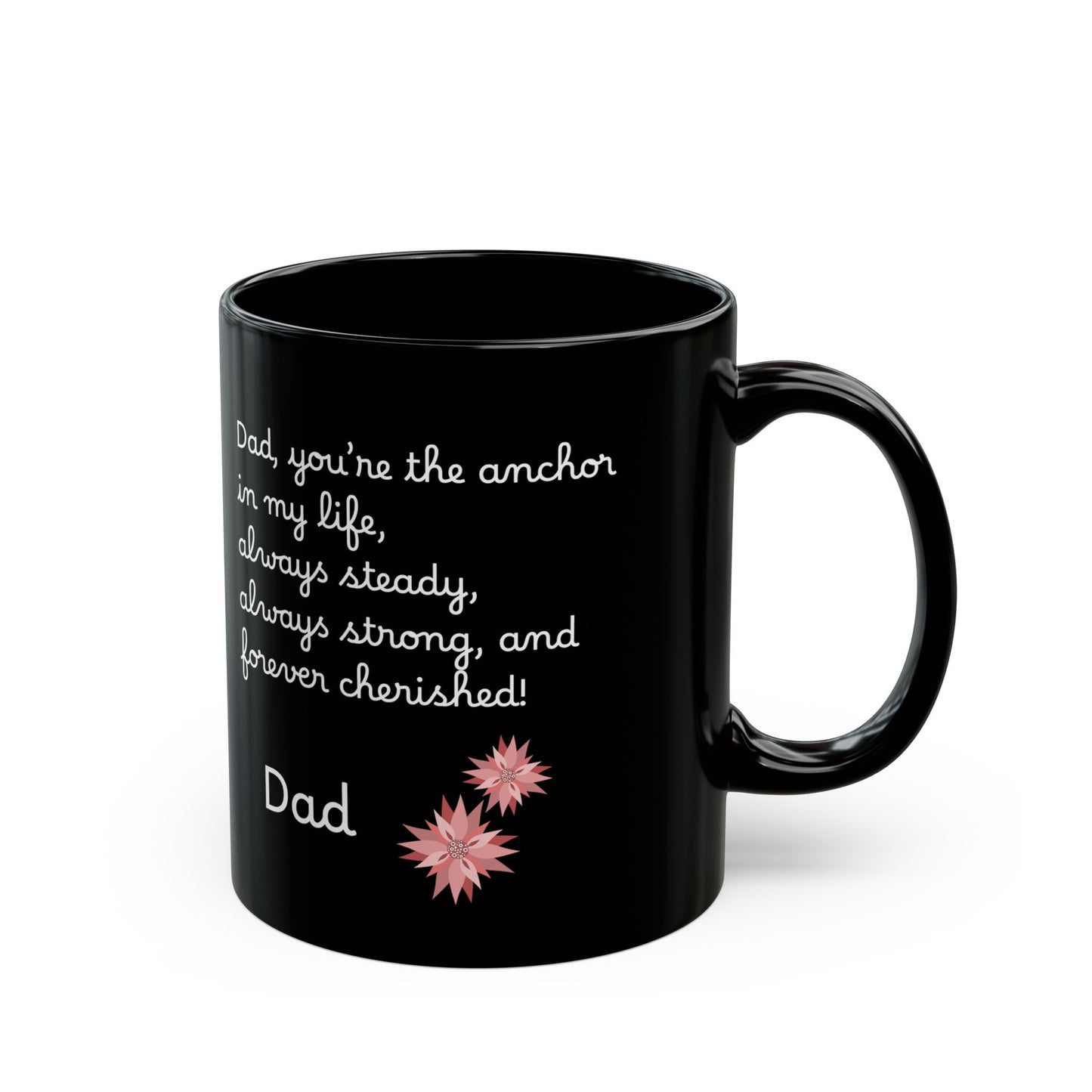 Ceramic Coffee Black Mug English Father (11oz, 15oz)