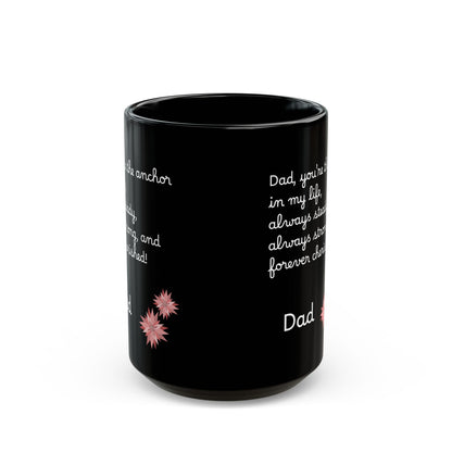 Ceramic Coffee Black Mug English Father (11oz, 15oz)