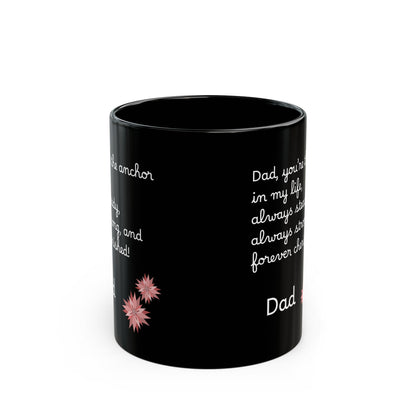 Ceramic Coffee Black Mug English Father (11oz, 15oz)